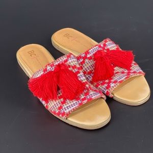 BC Born In California Vegan Tassel Slides 8.5